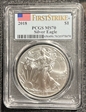 2018 $1 Silver Eagle First Strike MS70