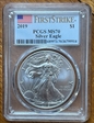 2019 $1 Silver Eagle First Strike MS70