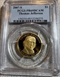 2007-S $1 Thomas Jefferson PR69DCAM