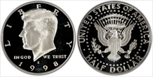 1998-S 50C Silver PR70DCAM