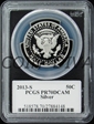 2013-S 50C Silver PR70DCAM