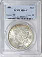 1886 $1 MS64