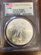 2008 $1 Silver Eagle First Strike MS70