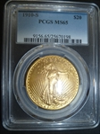 1910-S $20 MS65