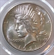 1921 $1 High Relief, Peace MS63+