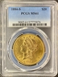 1884-S $20 MS61