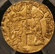 (1350-1439) Ducat Fr-2 Roman Senate AU58