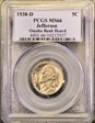 1938-D 5C Jefferson MS66