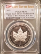 2019 $5 Maple Leaf Silver Modified PR Pride of Two Nations, U.S. Set First Day of Issue PR70