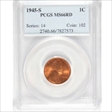 1945-S 1C MS66RD