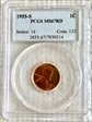 1955-S 1C MS67RD