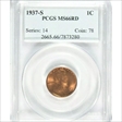 1937-S 1C MS66RD