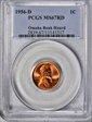 1956-D 1C MS67RD