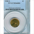 1940-S 1C MS66RD