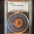 1955-D 1C MS66RD