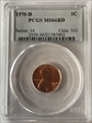 1970-D 1C MS66RD