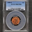 1950-S 1C MS67RD