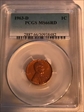 1963-D 1C MS66RD