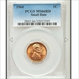 1960 1C Small Date MS66RD