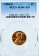 1968-D 1C MS66+ RD