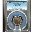 1883 5C No CENTS MS66