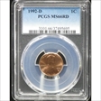 1992-D 1C MS66RD