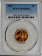 1967 1C MS66RD