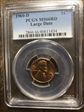 1960-D 1C Large Date MS66RD