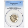 1938-D 5C Buffalo MS67