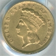 1854 $3 AU50