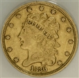 1836 $5 XF45