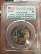 2019-P $1 Native American Enhanced Coin & Currency Set-Position A First Strike SP69