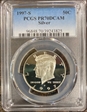 1997-S 50C Silver PR70DCAM