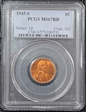 1945-S 1C MS67RD