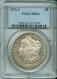 1878-S $1 MS64