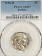 1938-D 5C Buffalo MS67
