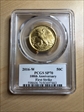 2016-W 50C 100th Anniversary Gold 100th Anniversary Label First Strike SP70