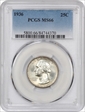 1936 25C MS66
