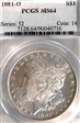 1881-O $1 MS64