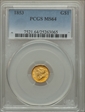 1853 G$1 MS64