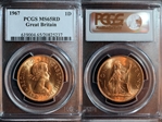 1967 1D S-4157 MS65RD