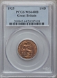 1925 1/4D S-4060 MS64RB