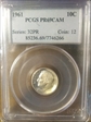 1961 10C PR69CAM
