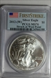 2012-(W) $1 Silver Eagle Struck at West Point First Strike MS70