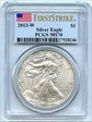 2013-W $1 Burnished Silver Eagle First Strike SP70