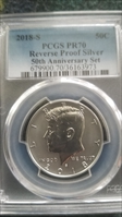 2018-S 50C Reverse Proof Silver 50th Anniversary Set PR70