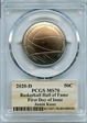 2020-D 50C Basketball Hall of Fame First Day of Issue Naismith Private Collection MS70