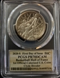 2020-S 50C Basketball Hall of Fame 1st Official Colorized U.S. Coins FDI Clyde Drexle PR70DCAM