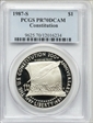 1987-S $1 Constitution PR70DCAM