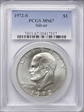 1972-S $1 Silver MS67